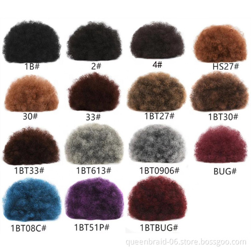Synthetic Afro Puff Drawstring Ponytail Bun Extension Hairpieces Updo Hair Extensions Short Kinky Curly Hair Large Size